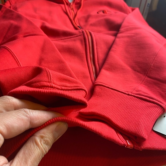 🆕 Champion Superfleece 2.0 -  Zip Up Hoodie Red - Picture 4 of 7
